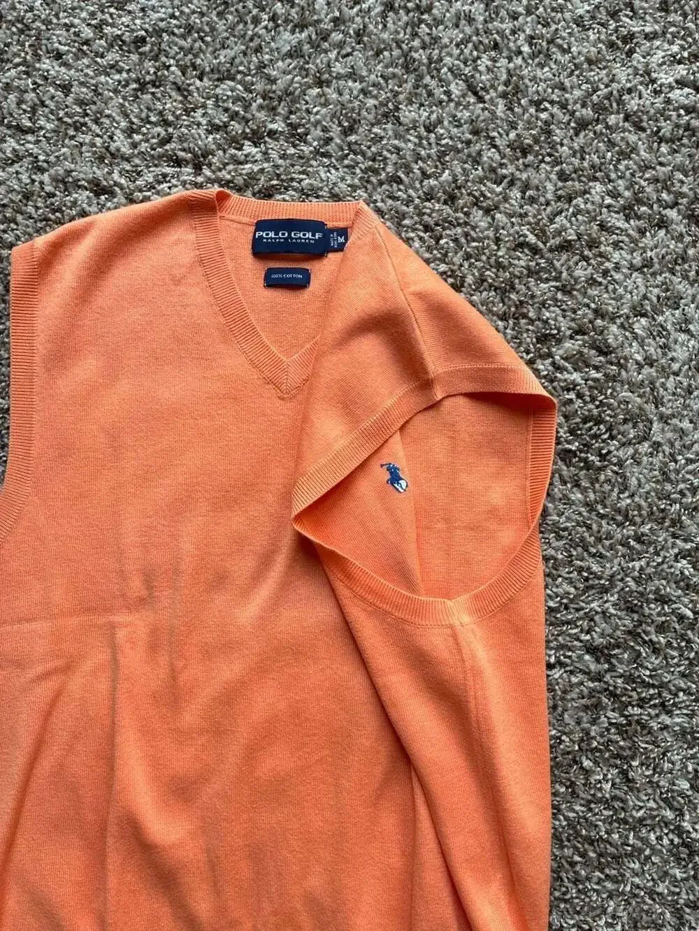 Polo Golf Ralph Lauren 100% Cotton V-Neck Sweater Vest